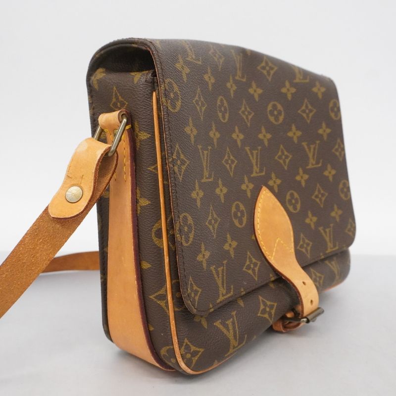 Louis Vuitton Shoulder Bag Monogram Cartesiere GM M51252 Brown Ladies