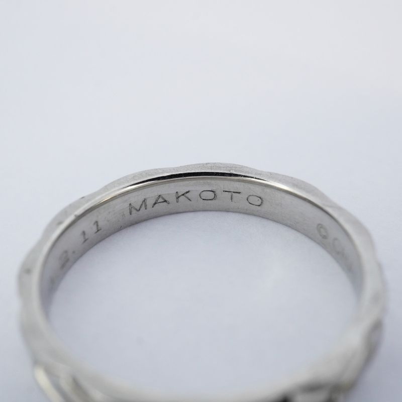 Chanel Ring Matelasse Pt950 Platinum #57 Men's