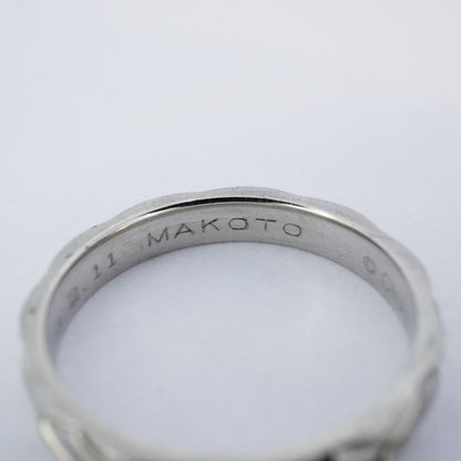 Chanel Ring Matelasse Pt950 Platinum #57 Men's