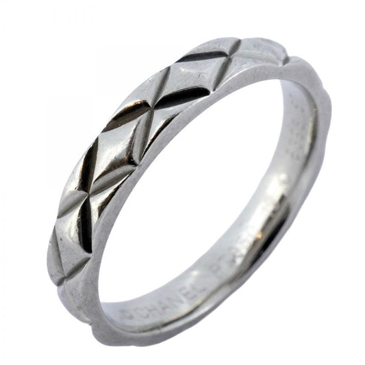 Chanel Ring Matelasse Pt950 Platinum #57 Men's