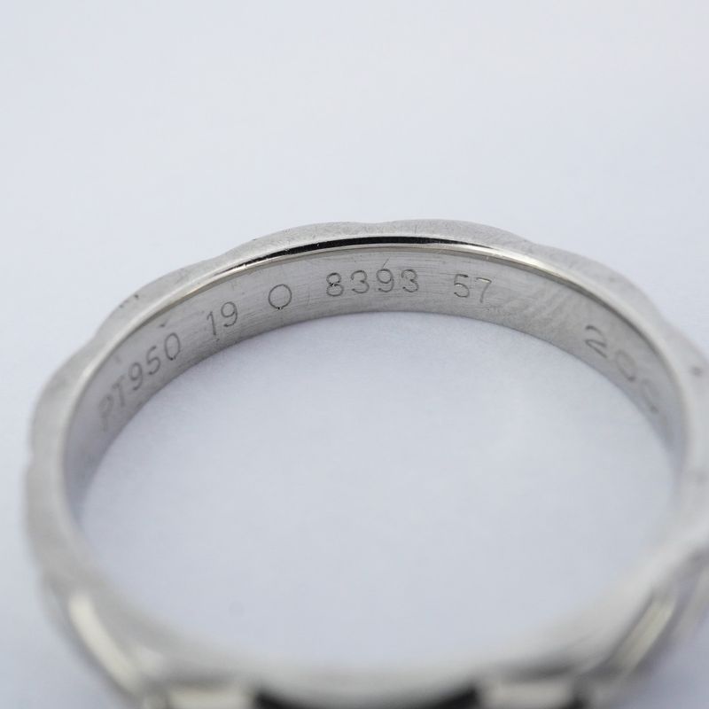 Chanel Ring Matelasse Pt950 Platinum #57 Men's