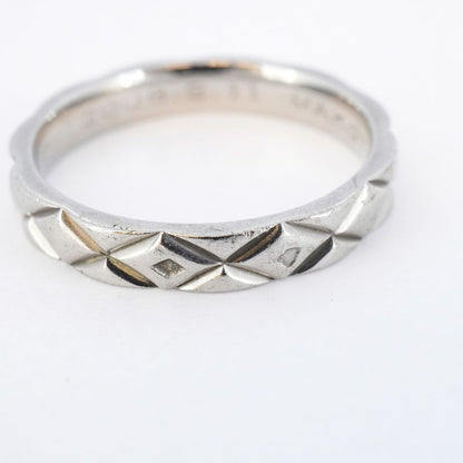 Chanel Ring Matelasse Pt950 Platinum #57 Men's