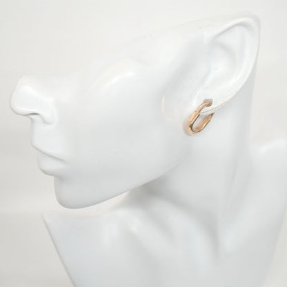 Tiffany & Co Earrings Lock 18K Pink Gold Pink Gold With Diamonds For Women