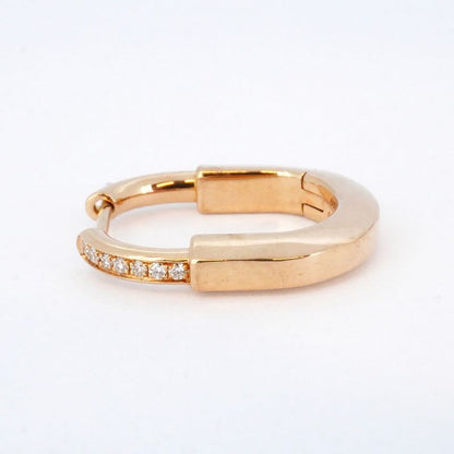 Tiffany & Co Earrings Lock 18K Pink Gold Pink Gold With Diamonds For Women