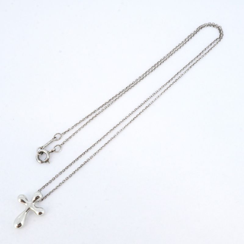 Tiffany & Co Necklace Small Cross Silver 925 Women