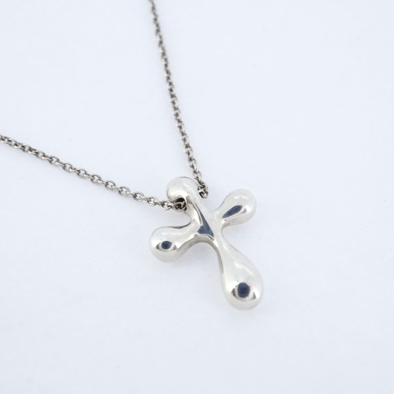 Tiffany & Co Necklace Small Cross Silver 925 Women