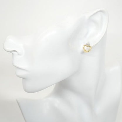 Tiffany & Co Earrings Open Heart 18K Yellow Gold Yellow Gold Ladies