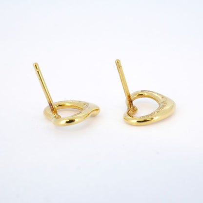 Tiffany & Co Earrings Open Heart 18K Yellow Gold Yellow Gold Ladies