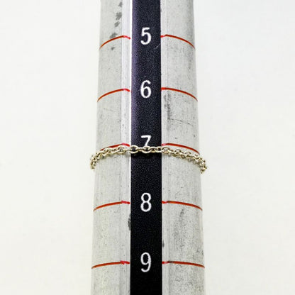 Tiffany & Co Ring By-the-yard Silver 925 Aquamarine Blue #7 Ladies