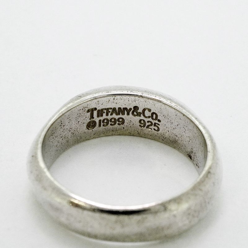 Tiffany & Co Ring Knife Edge Silver 925 Size 7 Ladies
