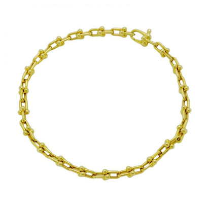 Tiffany & Co Bracelet Hardware Micro Link 18K Yellow Gold Yellow Gold Ladies