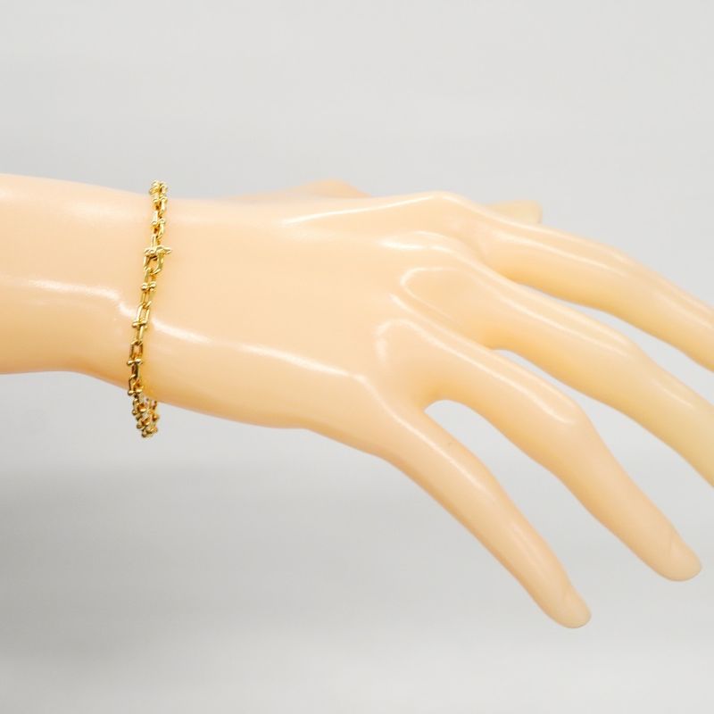 Tiffany & Co Bracelet Hardware Micro Link 18K Yellow Gold Yellow Gold Ladies