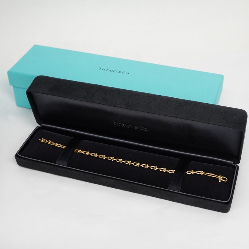 Tiffany & Co Bracelet Hardware Micro Link 18K Yellow Gold Yellow Gold Ladies