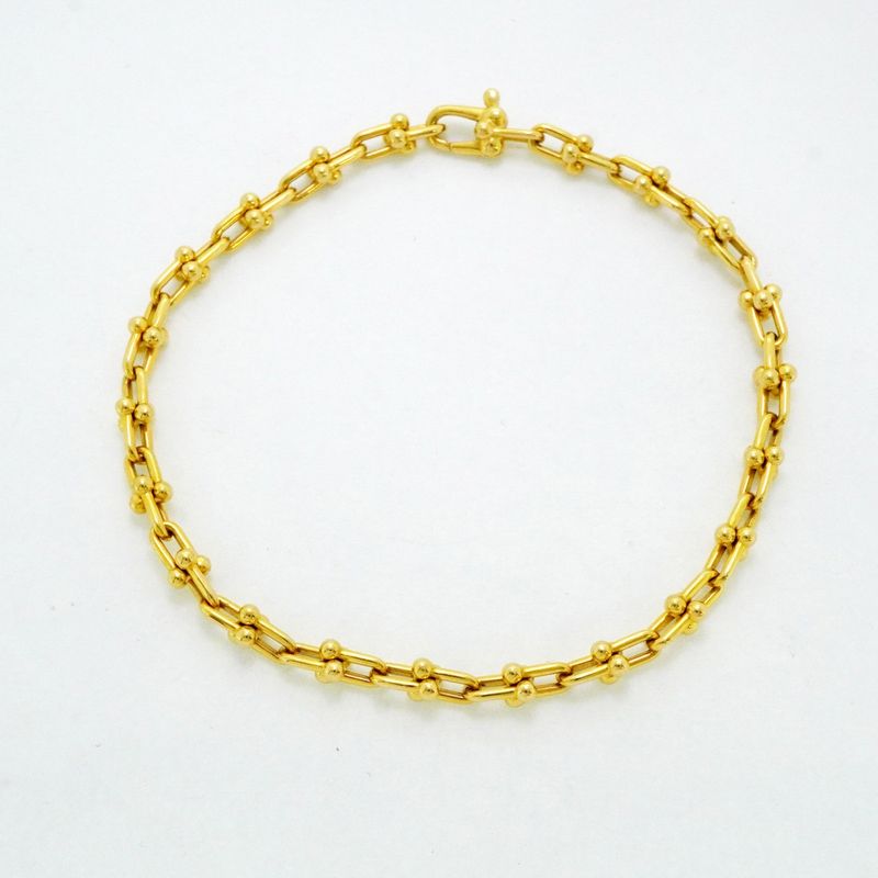 Tiffany & Co Bracelet Hardware Micro Link 18K Yellow Gold Yellow Gold Ladies