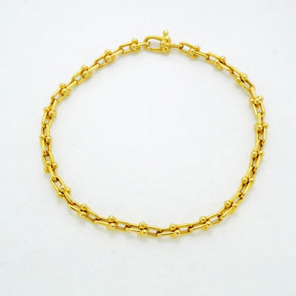 Tiffany & Co Bracelet Hardware Micro Link 18K Yellow Gold Yellow Gold Ladies