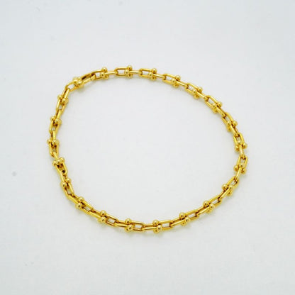 Tiffany & Co Bracelet Hardware Micro Link 18K Yellow Gold Yellow Gold Ladies