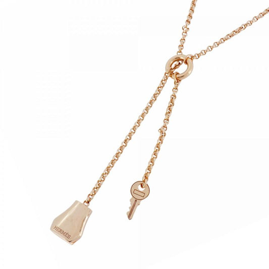 Hermes Necklace Kelly Clochette 18K Pink Gold Pink Gold Ladies