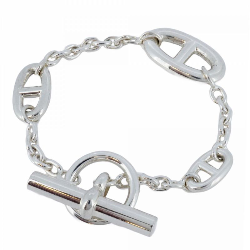 Hermes Bracelet Chaine D'ancre Farandole Silver 925 Ladies