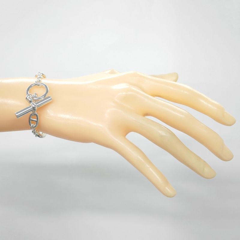 Hermes Bracelet Chaine D'ancre Farandole Silver 925 Ladies