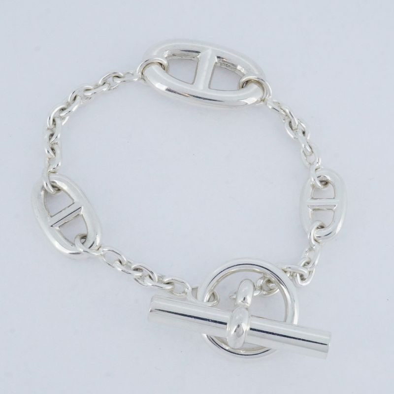 Hermes Bracelet Chaine D'ancre Farandole Silver 925 Ladies