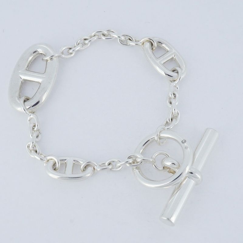 Hermes Bracelet Chaine D'ancre Farandole Silver 925 Ladies