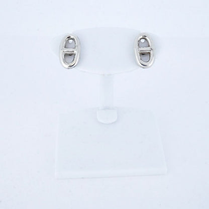 Hermes Earrings Chaine D'ancre 925 Silver Men Women Unisex