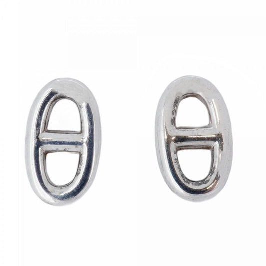 Hermes Earrings Chaine D'ancre 925 Silver Men Women Unisex