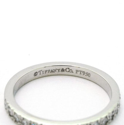 Tiffany & Co Ring Novo Half Eternity Pt950 Platinum Diamond #6.5 Ladies