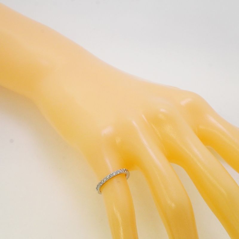 Tiffany & Co Ring Novo Half Eternity Pt950 Platinum Diamond #6.5 Ladies