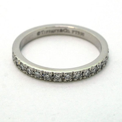 Tiffany & Co Ring Novo Half Eternity Pt950 Platinum Diamond #6.5 Ladies