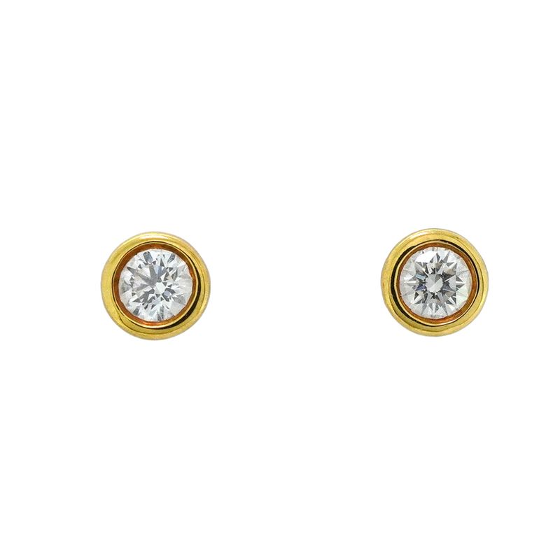 Tiffany & Co Earrings By-the-yard 1PD 18K Yellow Gold Yellow Gold Diamond Ladies