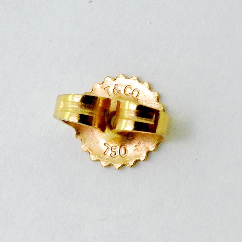 Tiffany & Co Earrings By-the-yard 1PD 18K Yellow Gold Yellow Gold Diamond Ladies