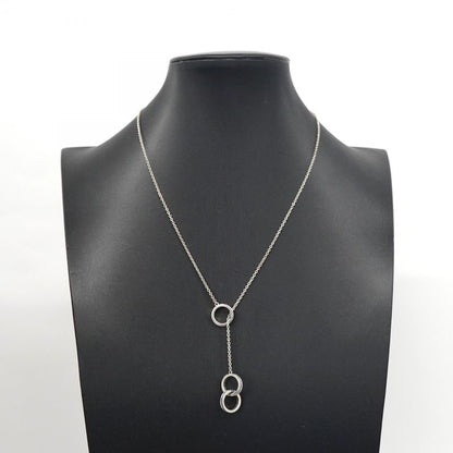 Tiffany & Co Necklace Interlocking Lariat In 925 Silver For Women