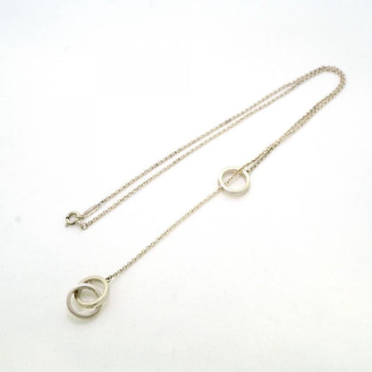 Tiffany & Co Necklace Interlocking Lariat In 925 Silver For Women