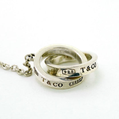 Tiffany & Co Necklace Interlocking Lariat In 925 Silver For Women