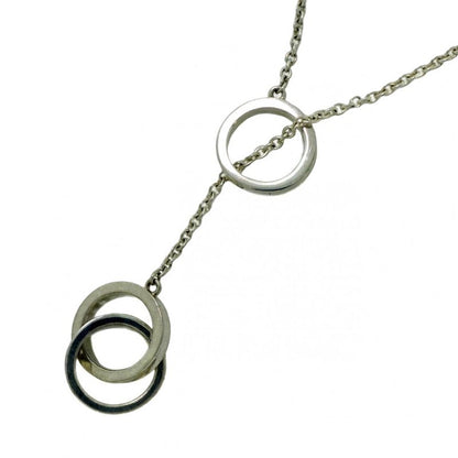 Tiffany & Co Necklace Interlocking Lariat In 925 Silver For Women