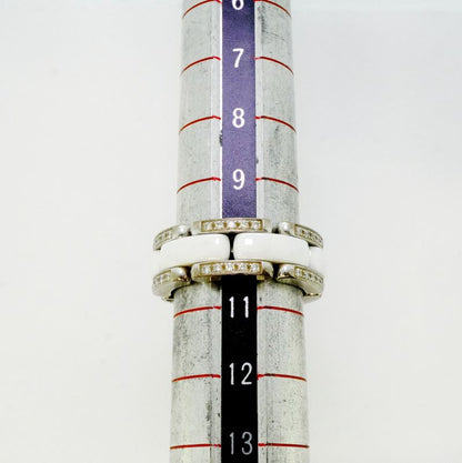 Chanel Ring Ultra Collection 18K White Gold White Gold Ceramic Diamond White