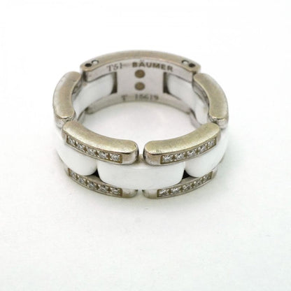 Chanel Ring Ultra Collection 18K White Gold White Gold Ceramic Diamond White