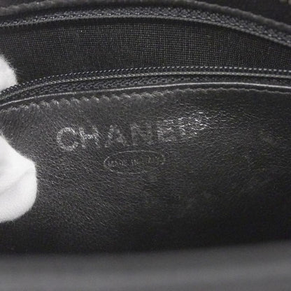 Chanel Tote Bag Revival Tote Caviar Skin Black Silver Hardware Women's