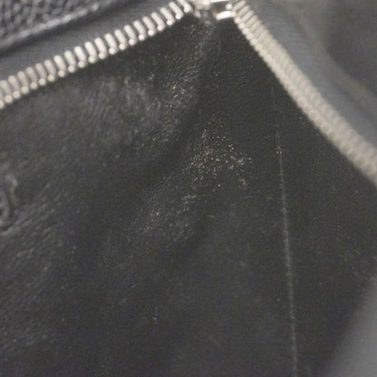 Chanel Tote Bag Revival Tote Caviar Skin Black Silver Hardware Women's