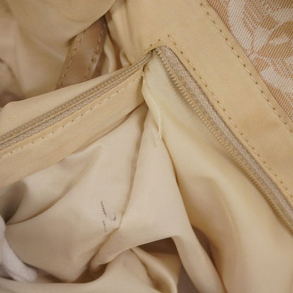 Chanel Tote New Travel Nylon Beige Chien Pan Gold Hardware Women's