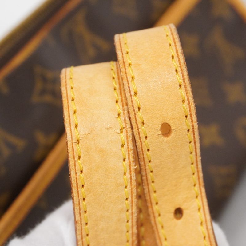 Louis Vuitton Shoulder Bag Monogram Popin Clairon M40008 Brown Ladies