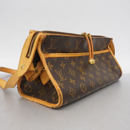 Louis Vuitton Shoulder Bag Monogram Popin Clairon M40008 Brown Ladies