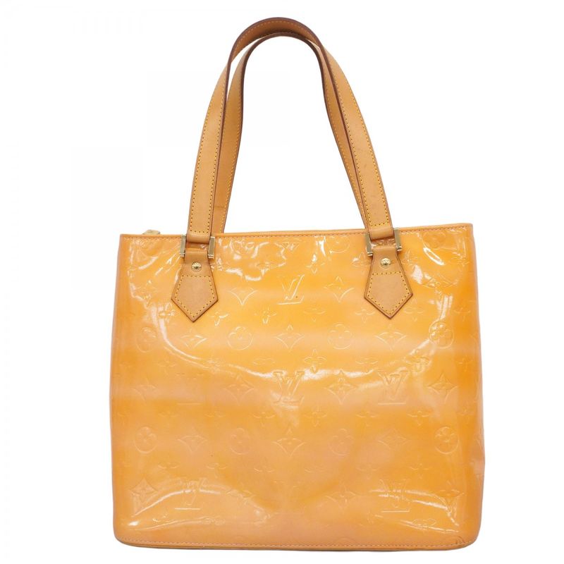 Louis Vuitton Tote Bag Vernis Houston M91054 Rose Women's