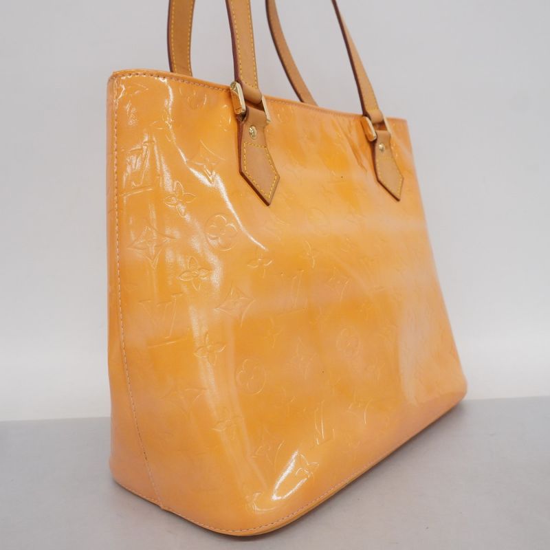 Louis Vuitton Tote Bag Vernis Houston M91054 Rose Women's