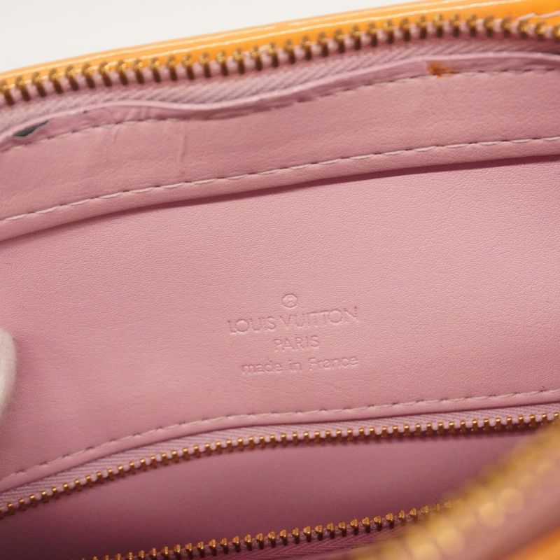 Louis Vuitton Tote Bag Vernis Houston M91054 Rose Women's