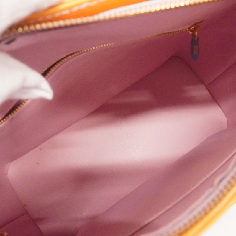 Louis Vuitton Tote Bag Vernis Houston M91054 Rose Women's