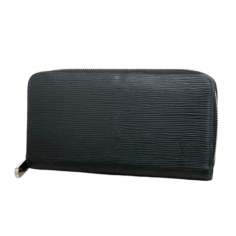Louis Vuitton Epi Zippy Wallet M61857 Noir Black Men Women Unisex