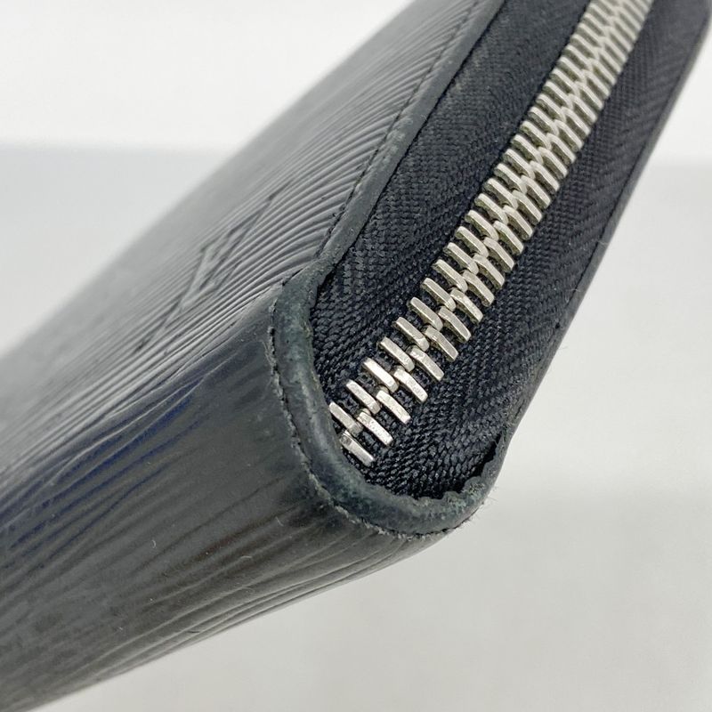 Louis Vuitton Epi Zippy Wallet M61857 Noir Black Men Women Unisex