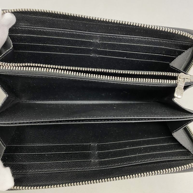 Louis Vuitton Epi Zippy Wallet M61857 Noir Black Men Women Unisex